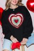 Faux Yarn Heart Collection Heavy Blend Crew Sweatshirt