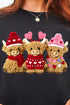 Faux Yarn Highland Hearts Heavy Blend Crew Sweatshirt
