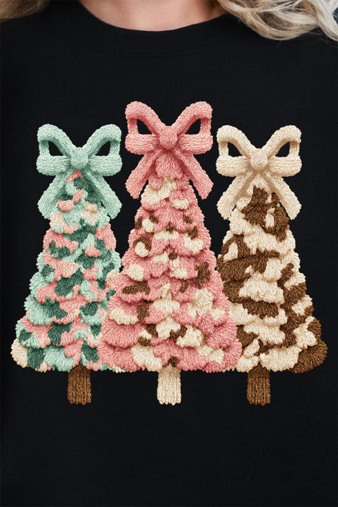 Faux Yarn Coquette Trio Heavy Blend Crew Sweatshirt