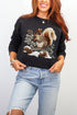 Faux Yarn Winter Squirrel Heavy Blend Crew Sweatshirt
