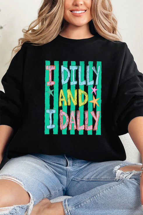 I Dilly & I Dally Heavy Blend Crew Sweatshirt