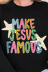 Make Jesus Famous Heavy Blend Crew Sweatshirt