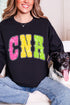 Personalized Neon Care Crew Heavy Blend Crew Sweatshirt *Choose Title