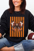 Orange Varsity Bow Heavy Blend Crew Sweatshirt