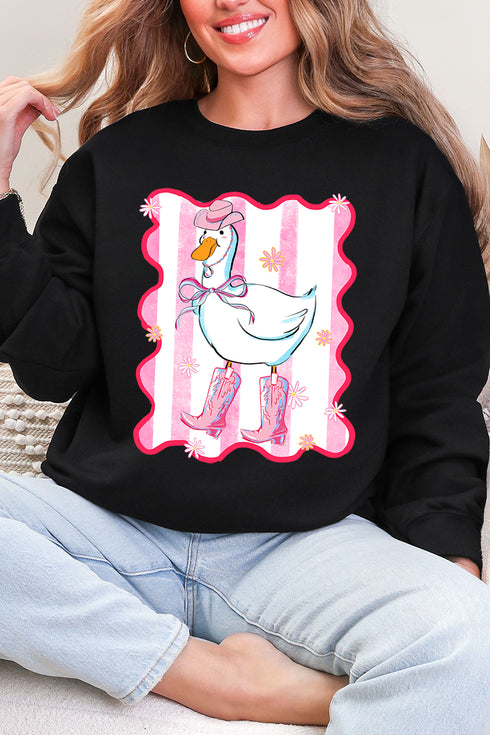 Saddle Up Silly Goose Heavy Blend Crew Sweatshirt