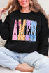 Color Check Amen Heavy Blend Crew Sweatshirt