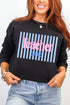 Teacher Striped Heavy Blend Crew Sweatshirt