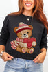 Teddy's Threaded Heart Heavy Blend Crew Sweatshirt