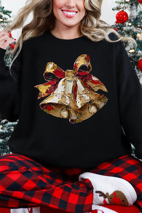 The Painted Christmas Bells Heavy Blend Crew Sweatshirt