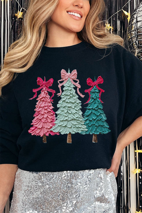 The Painted Trio Trees Heavy Blend Crew Sweatshirt