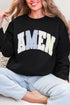 Garden Gingham Amen Heavy Blend Crew Sweatshirt