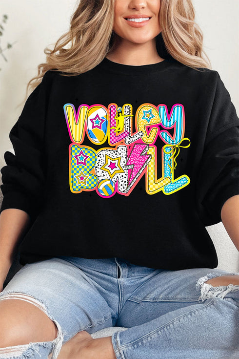 Vibrant Volleyball Heavy Blend Crew Sweatshirt