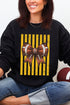 Yellow Gold Varsity Bow Heavy Blend Crew Sweatshirt