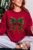 Christmas Plaid Coquette Heavy Blend Crew Sweatshirt