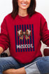 Personalized Navy Varsity Bow Heavy Blend Crew Sweatshirt