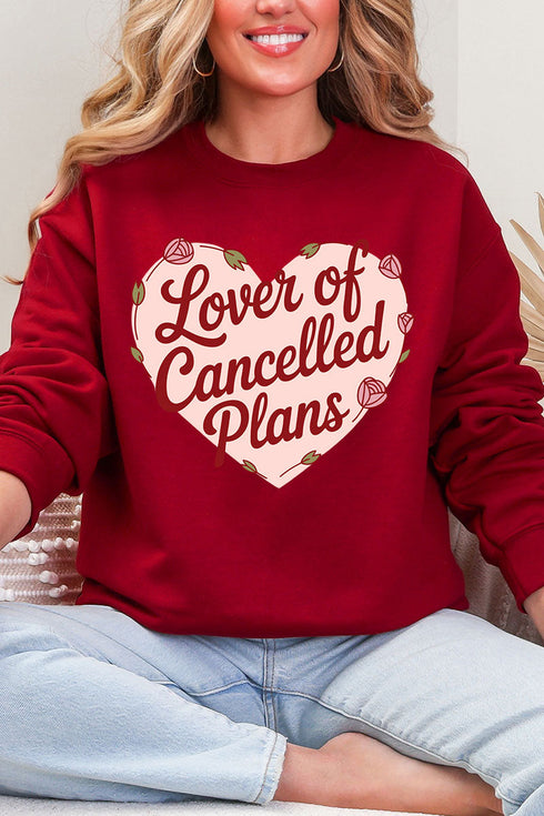 Lover Of Cancelled Plans Heavy Blend Crew Sweatshirt