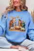 The Painted Nativity Scene Ecosmart Crewneck Sweatshirt
