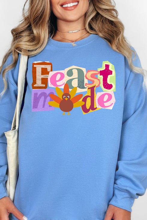 Turkey Feast Mode Ecosmart Crewneck Sweatshirt