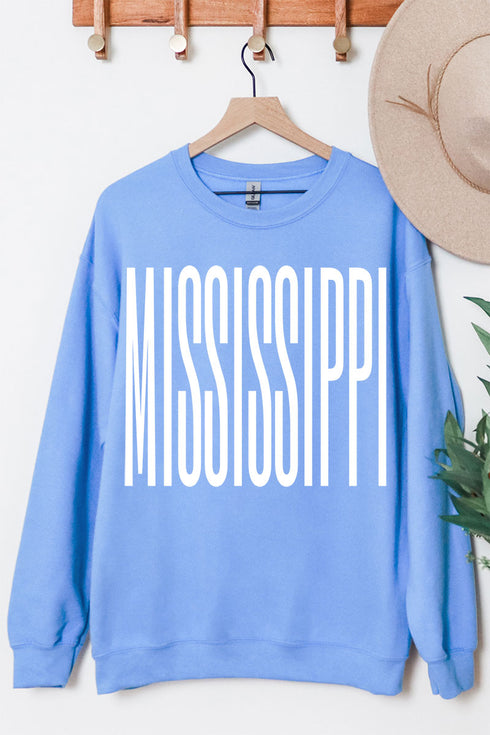 Varsity Mississippi Heavy Blend Crew Sweatshirt