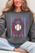 Baseball Stripes Heavy Blend Crew Sweatshirt