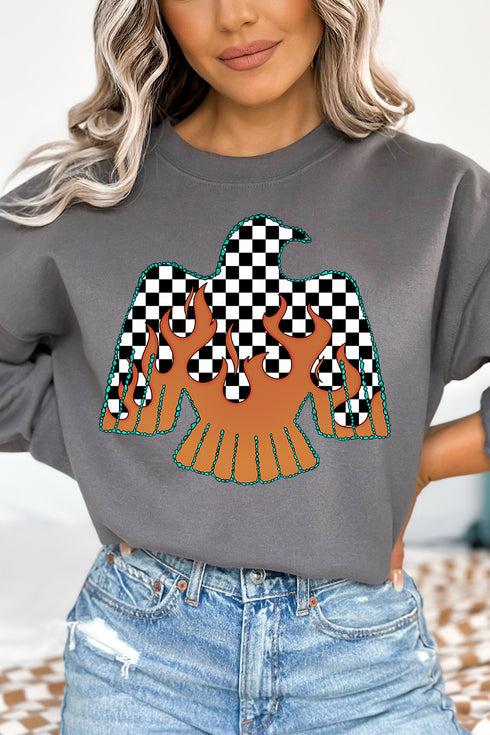 Checkerfire Thunderbird Heavy Blend Crew Sweatshirt