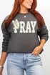 Coquette Cross Pray Heavy Blend Crew Sweatshirt