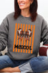 Personalized Orange Varsity Bow Heavy Blend Crew Sweatshirt