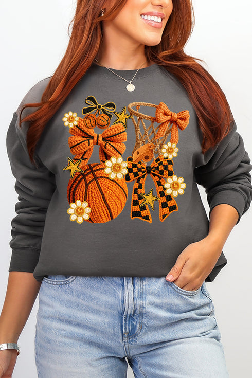 Faux Yarn Shoot For The Hoop Heavy Blend Crew Sweatshirt