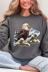 Faux Yarn Winter Eagle Heavy Blend Crew Sweatshirt