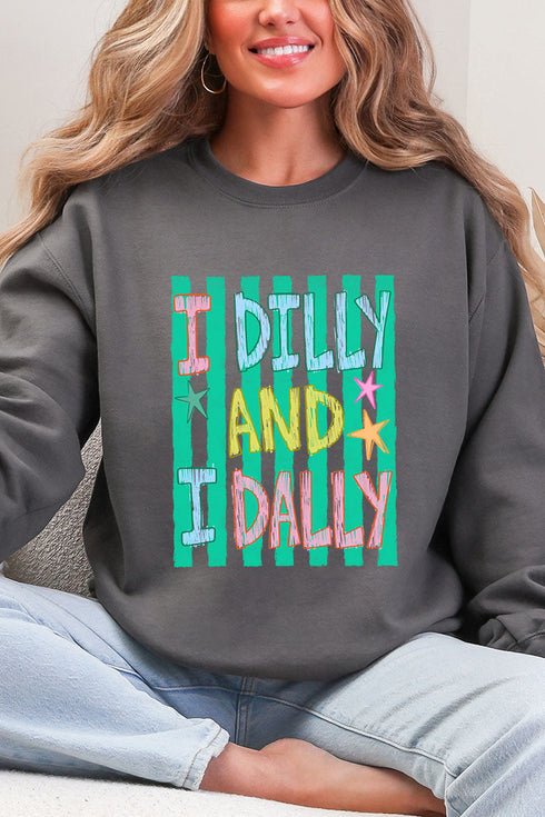 I Dilly & I Dally Heavy Blend Crew Sweatshirt