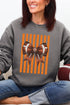 Orange Varsity Bow Heavy Blend Crew Sweatshirt