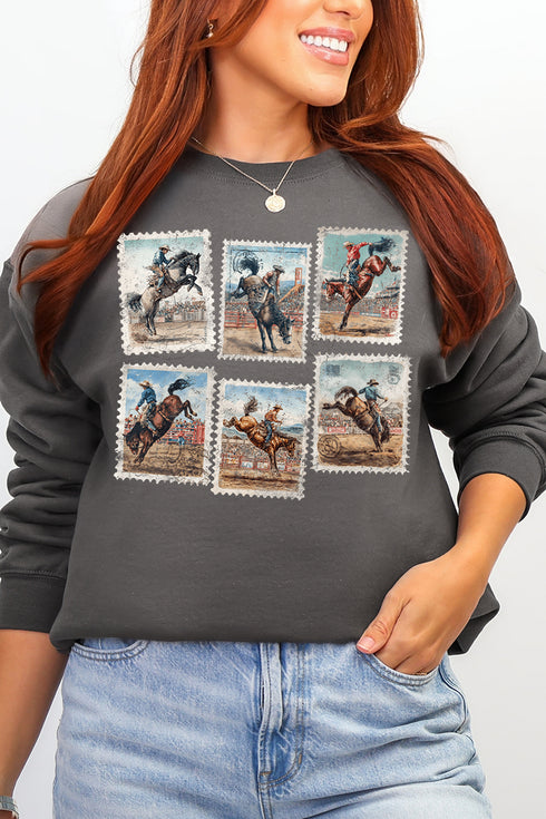 Rodeo Stamps Heavy Blend Crew Sweatshirt