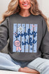 Blue Striped Trophy Wife Heavy Blend Crew Sweatshirt