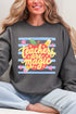 Teachers Are Magic Sketch Heavy Blend Crew Sweatshirt