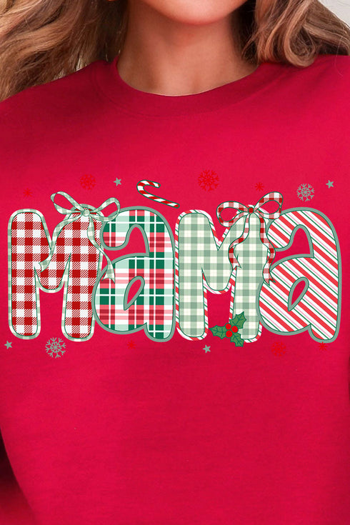 Candy Cane Lane Mama Heavy Blend Crew Sweatshirt