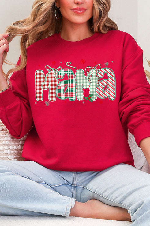 Candy Cane Lane Mama Heavy Blend Crew Sweatshirt