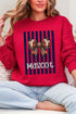 Personalized Navy Varsity Bow Heavy Blend Crew Sweatshirt