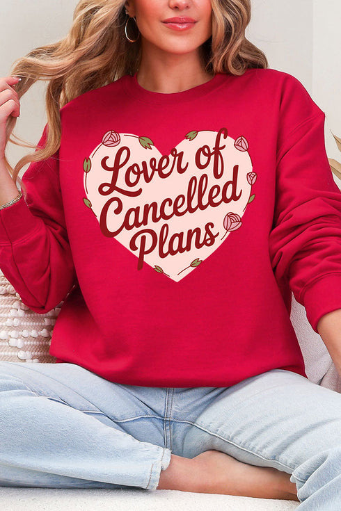 Lover Of Cancelled Plans Heavy Blend Crew Sweatshirt