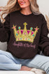 Bejeweled Daughter Of The King Heavy Blend Crew Sweatshirt