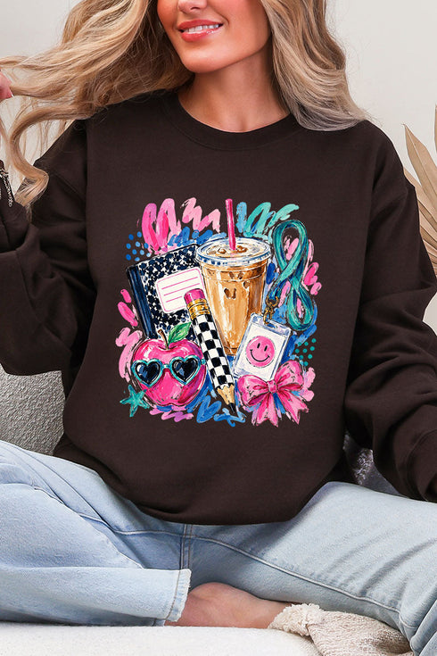 Bows, Books & Brews Heavy Blend Crew Sweatshirt