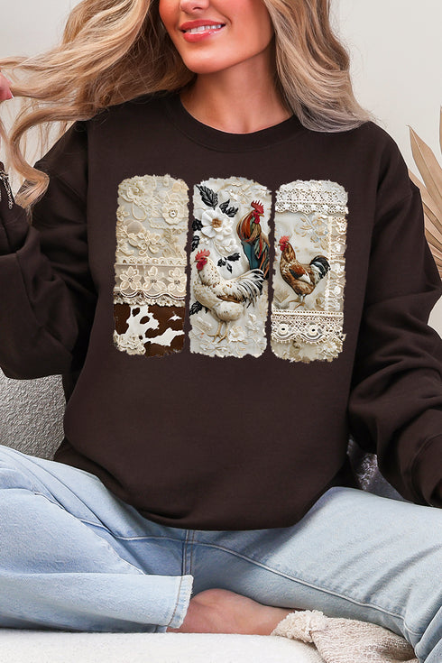 Chic 'n Lace Heavy Blend Crew Sweatshirt