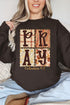 Fall Floral Pray Heavy Blend Crew Sweatshirt