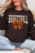 Faux Yarn Basketball Coquette Heavy Blend Crew Sweatshirt