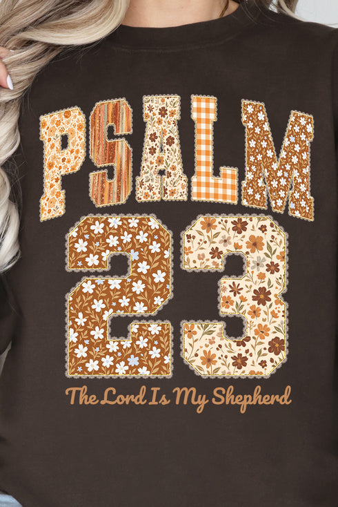 Floral Psalm 23 Heavy-weight Crew Sweatshirt