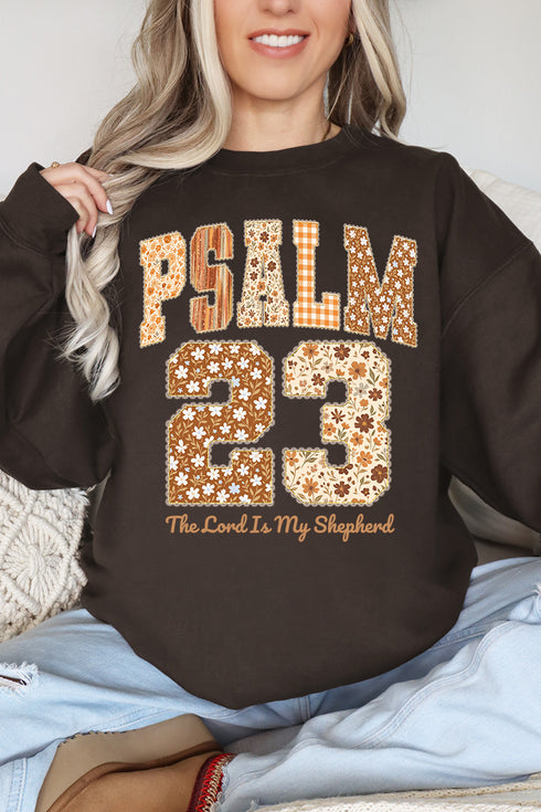Floral Psalm 23 Heavy-weight Crew Sweatshirt