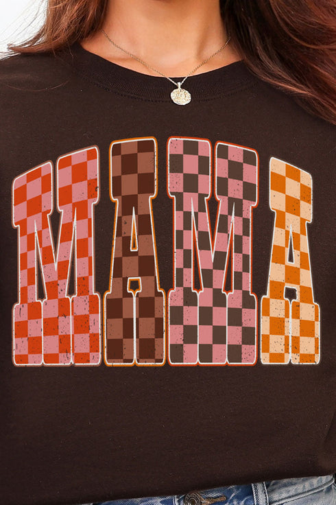 Girlie Check Mama Heavy Blend Crew Sweatshirt