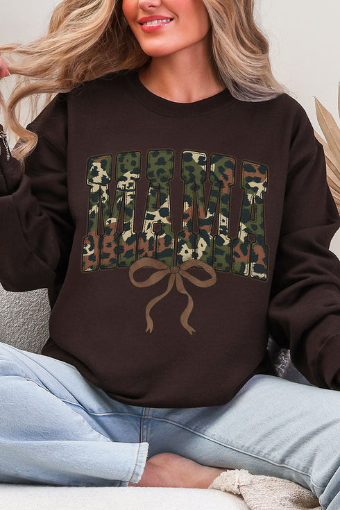Hunting Mama Ribbon Heavy Blend Crew Sweatshirt
