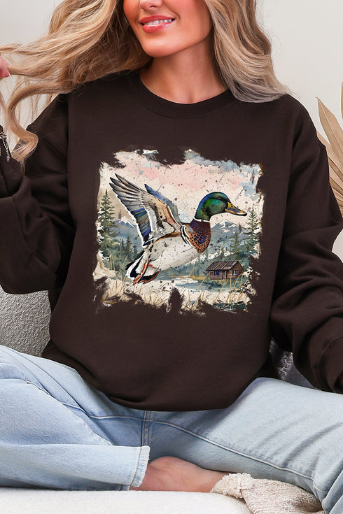 Mallard Mountains Heavy Blend Crew Sweatshirt