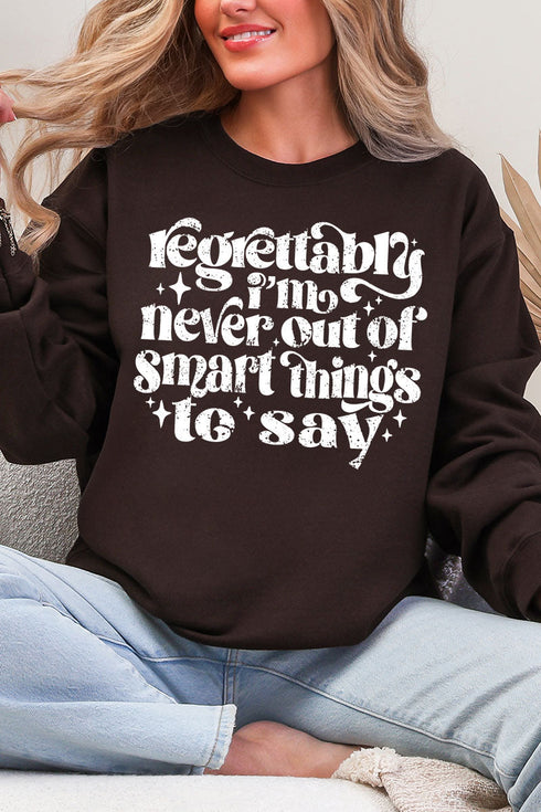 Never Out Of Smart Things Heavy Blend Crew Sweatshirt