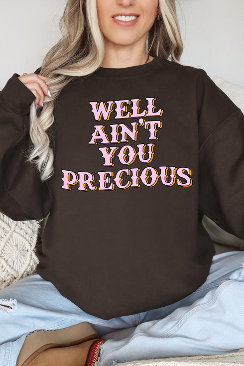 Well Ain't You Precious Heavy Blend Crew Sweatshirt